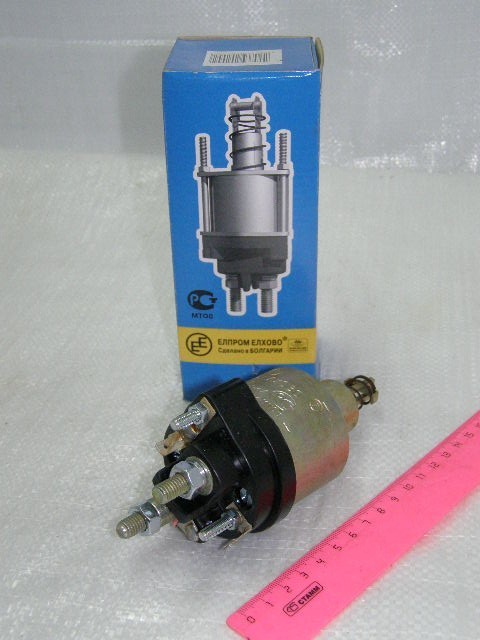 Реле стартера втягивающее 2108  /ВДС-3/ на стартер БАТЭ на 2 болтах