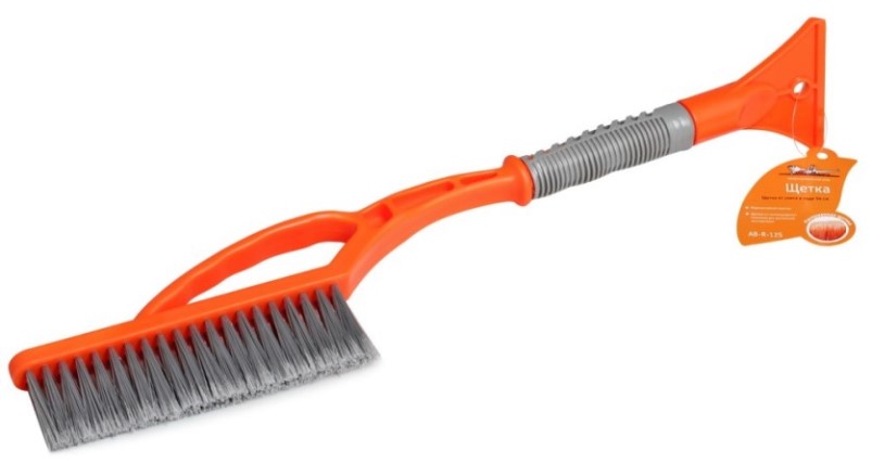 Щетка для снега скребок 54 см, с распушенной щетиной