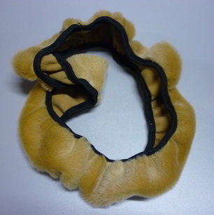 Оплетка руля M[37-39см.]  мех. мутон рыжий