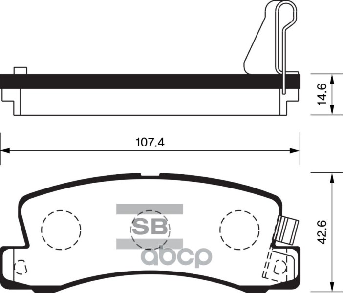 Колодки тормозные задние