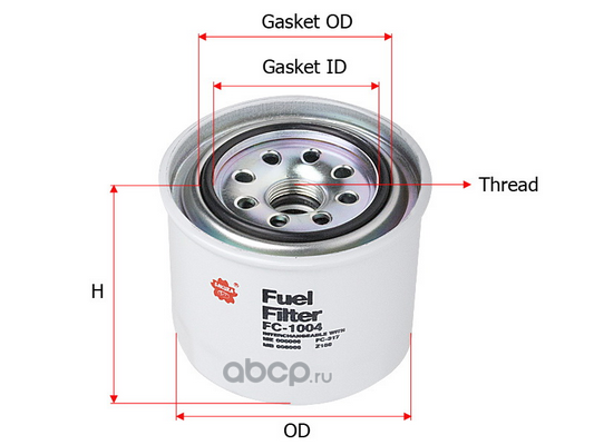 Фильтр топливный FC1004