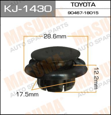 Пистон (клипса крепежная пласт.) KJ-1430