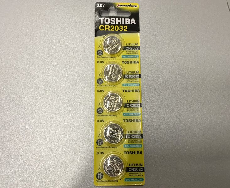 Батарейка CR2032 Toshiba 3V =1шт.=