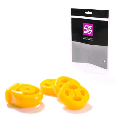 Крепление глушителя для ВАЗ 1118 Калина, 2190 Гранта, Mi-DO 15-,On-Do 14- 1.6 из 4шт полиуретан желтый