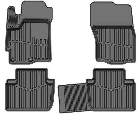 Ковры салона Mitsubishi Outlander 06-12--, Citroen C-Crosser 07-13, Peugeot 4007 07-12 резиновые 3D Premium (Саранск)