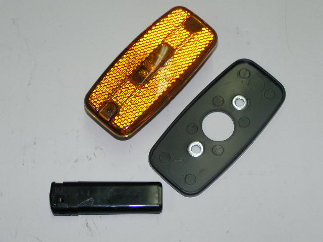 Фонарь габарит. бок. /Г-3302,ПАЗ/ светод. овал желт. н/о
