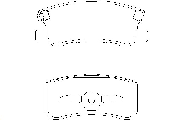 Колодки тормозные Mitsubishi Pajero III 00), Outlander 06), ASX 10), Peugeot 4007 07), CITROEN C-Crosser 07) задние