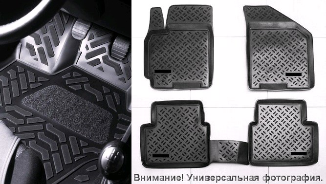 Ковры салона Renault Duster 2011-- 3D  полиуретан
