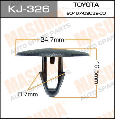 Пистон (клипса крепежная пласт.) KJ-326