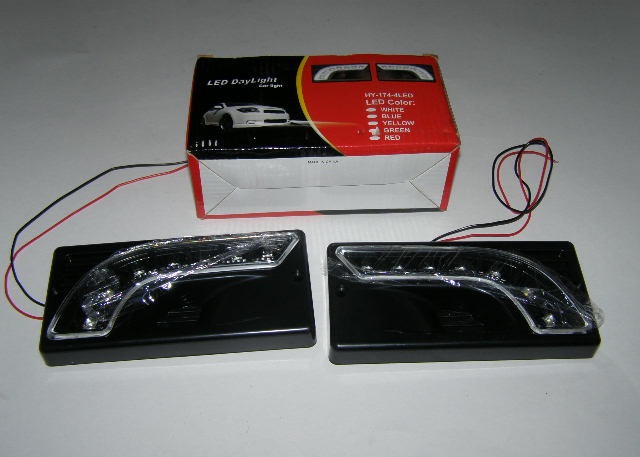 Фары п/туманные 2110, 2115, 2123 черные, 7 LED диодные