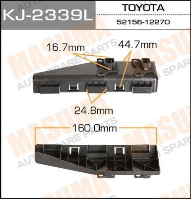 Пистон (клипса крепежная пласт.) KJ-2339 L /кронштейн зад. бампера левый Toyota Corolla 00-07