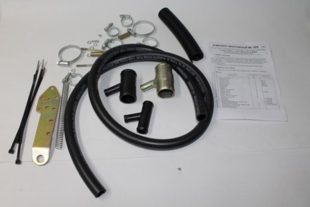 Установочный(монтажный) комплект подогревателя Северс-М. Chevrolet Cruze 2010г. дв. F18D4 (1,8л.),МКПП /1,0;1,5кВт/