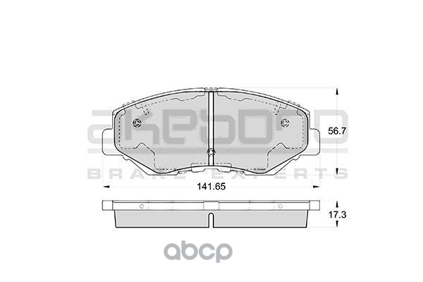 Колодки тормозные передние Honda CR-V 02-