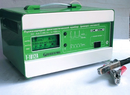Устройство АВТОЭЛЕКТРИКА Т-1012А зарядно-пусковое диагностическое 12V  РЕВЕРС-АВТОМАТ