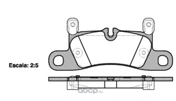 Колодки тормозные VW Touareg 10--, Porsche Cayenne 10--, Q7 задние