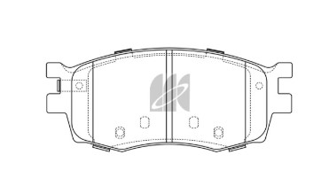 Колодки тормозные передние Kia Rio 1.4i/1.6i 16V/1.5CRDi 05)диск.