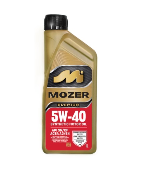Масло моторное MOZER Premium  5W40 SN/CF  1л.(синт)