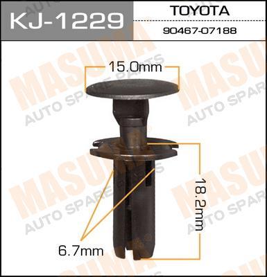 Пистон (клипса крепежная пласт.) KJ-1229/1153