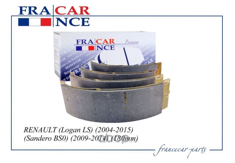 Колодка торм. Renault Logan Sandero Clio II задн. /барабанные/ 180х42 мм