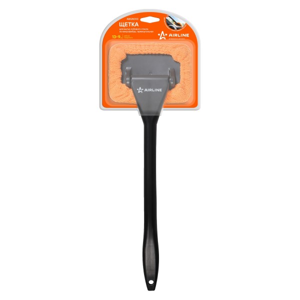 Щетка для мойки стекла Airline 13х9см, прямоугольная, микрофибра