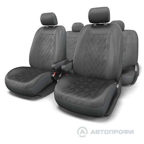 Чехлы на сиденья унив. PERSONA иск. кожа черный (13пр) размер М