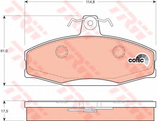 Колодки передние Skoda FELICIA I-II GDB1280