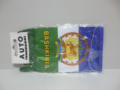 Вымпел  БАШКИРИЯ-флаг с бахромой (8,5*12см.) 