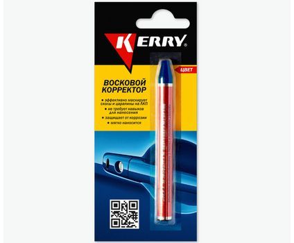 Корректор восковой карандаш 6г синий