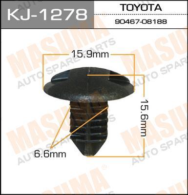 Пистон (клипса крепежная пласт.) KJ-1278