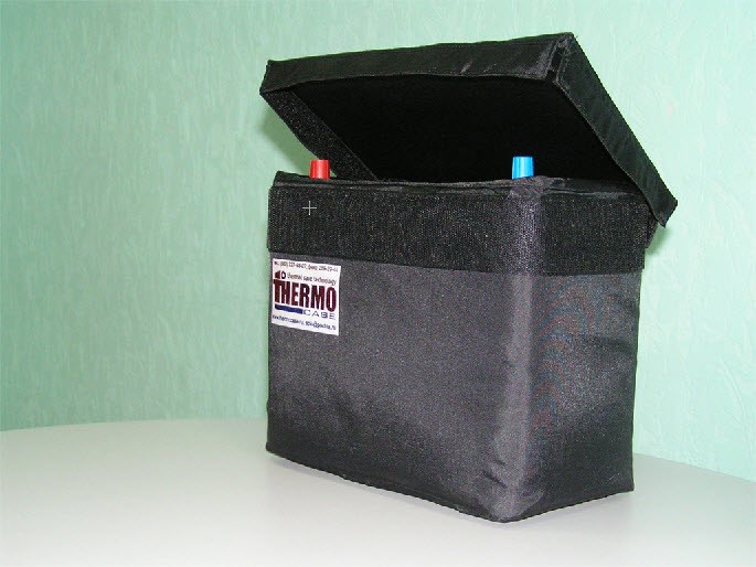 Термокейс ТК-А4 для аккумулятора ASIA D26 (70, 75, 80A/h) размер, ДШВ: 260х170х200 мм.