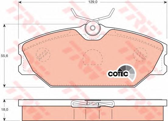 Колодки тормозные Renault MEGANE/CLIO перед