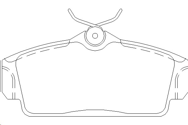 Колодки тормозные Nissan ALMERA LL/PRIMERA 96-02 передние