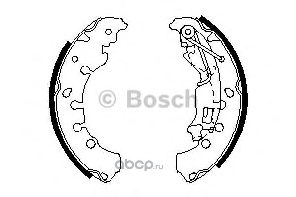 Колодка торм. Opel Corsa D задн. /барабанные/