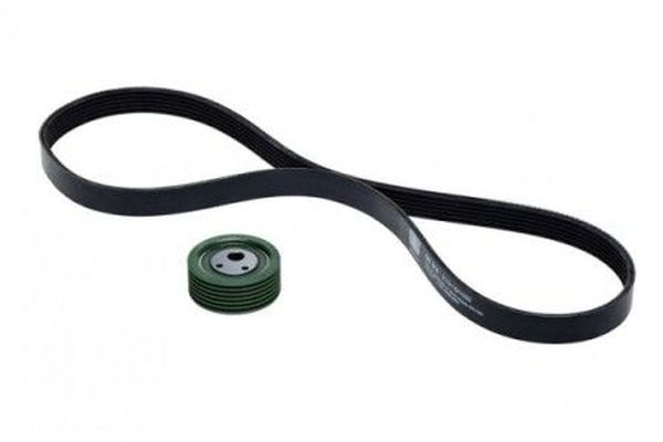 Ремкомплект ремня генератора для ВАЗ 2110-12, 2170 Приора (ремень+ролик) с кондиционером