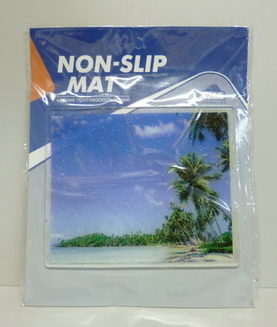 Коврик на панель приборов противоскользящий  Райский остров  (18*15)