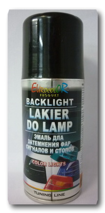 Краска для тонировки фар и задн. фонарей черная 200мл.