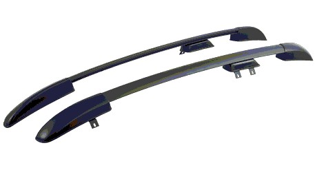 Рейлинги продольные на крышу Renault Logan с 2014 г.в. черный