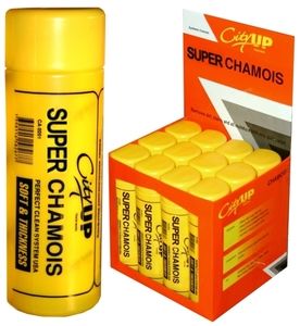 Салфетка замшевая в футляре City Up ULTRA большая 64х43