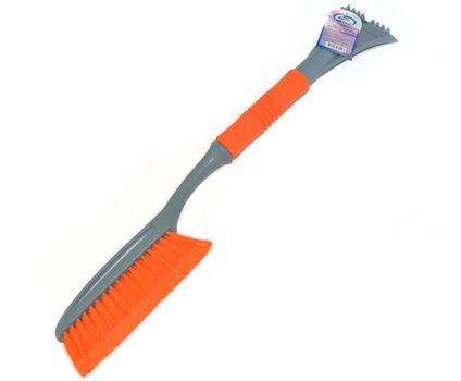 Щетка для снега со скребком АV-2125 мягкой ручкой 63см.
