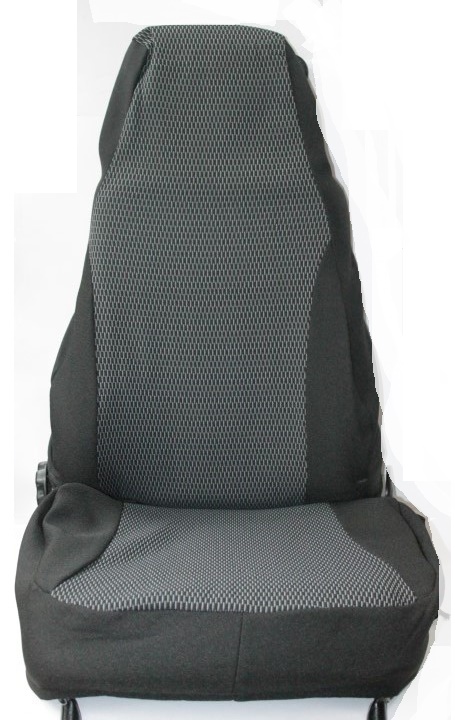 Чехлы на сиденья 2108, 2115 Жаккард черный /эконом/ (цельн. зад. спинка)