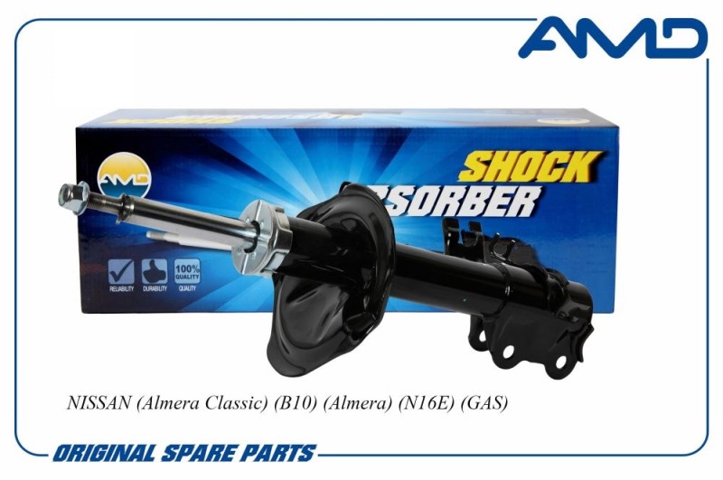 Стойка Nissan Almera Classic перед. лев. газомасл.