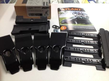 Комплект адаптеров Atlant 7176 (Audi Q5, 5-dr SUV, 2008-... инт. рейл.)