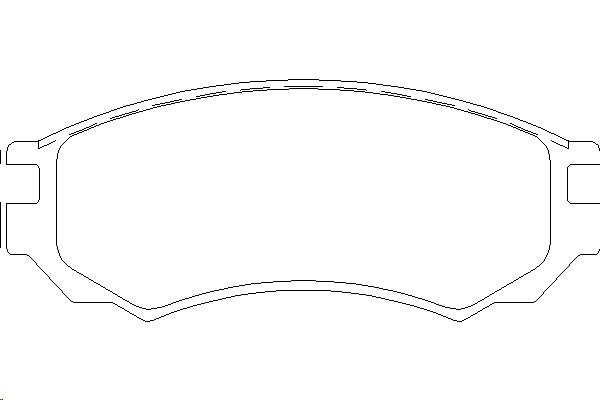 Колодки тормозные Nissan SUNNY, PULSAR передние