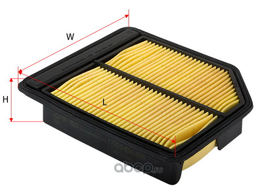 Фильтр воздушный Honda Civic VIII/IX 1.8 05-12--, FR-V 07-09, Crossroad 07-10, Stream II 06-12