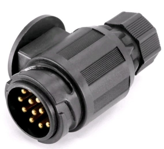 Электроразъем прицепа (фаркопа) вилка пластик 13 контактов