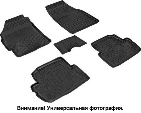 Ковры салона 2190 Granta резиновые с перемычкой (Чз РТД)