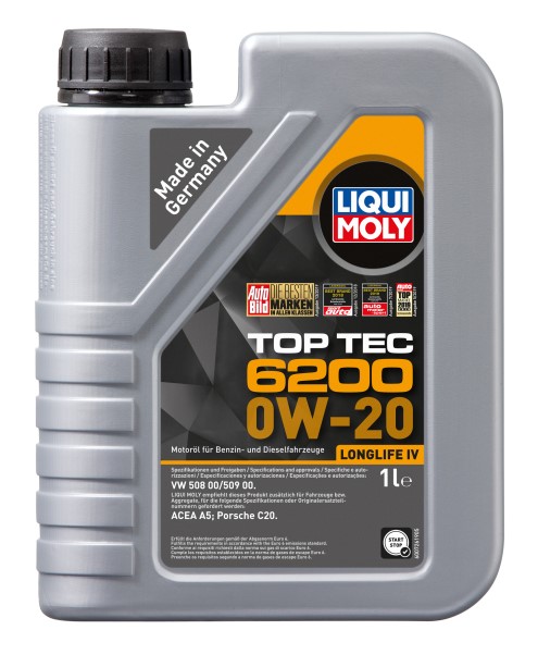 Масло моторное LIQUI MOLY TOP TEC 6200 0W20 С5 1л