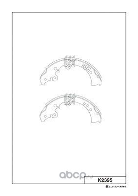 Колодка торм. Toyota Hi-Lux 2.5D/3.0D 07) задн. /барабанные/