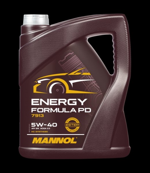 Масло моторное MANNOL Energy Formula PD 7913 5w-40 HC Synthese SN C3 (5л.)