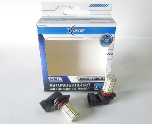 Лампа светодиодная HB3-12V (9005)144 диода SMD белая (12V/24V) 2шт